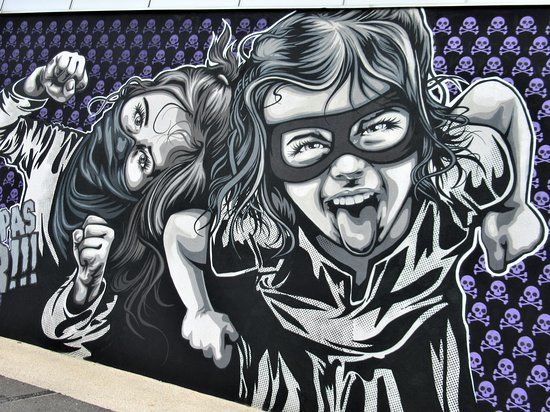 Fresque Meme pas peur