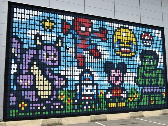 Fresque Heros pixelises